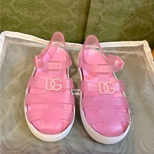 Dolce Gabbana Pink Kids Sandals, NWT , Size 27/10 Toddler girl.